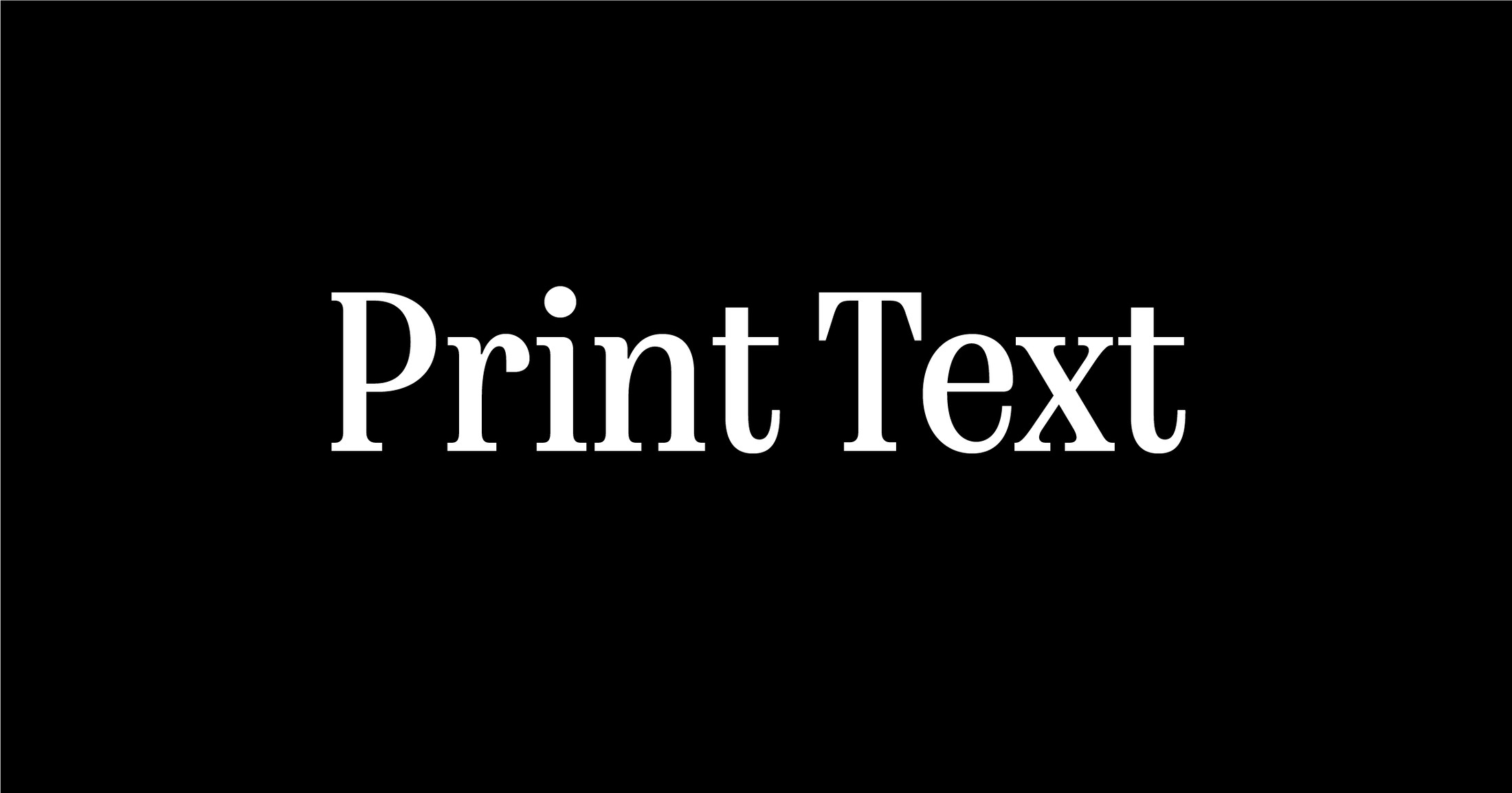 Print Text - Faire Type Foundry